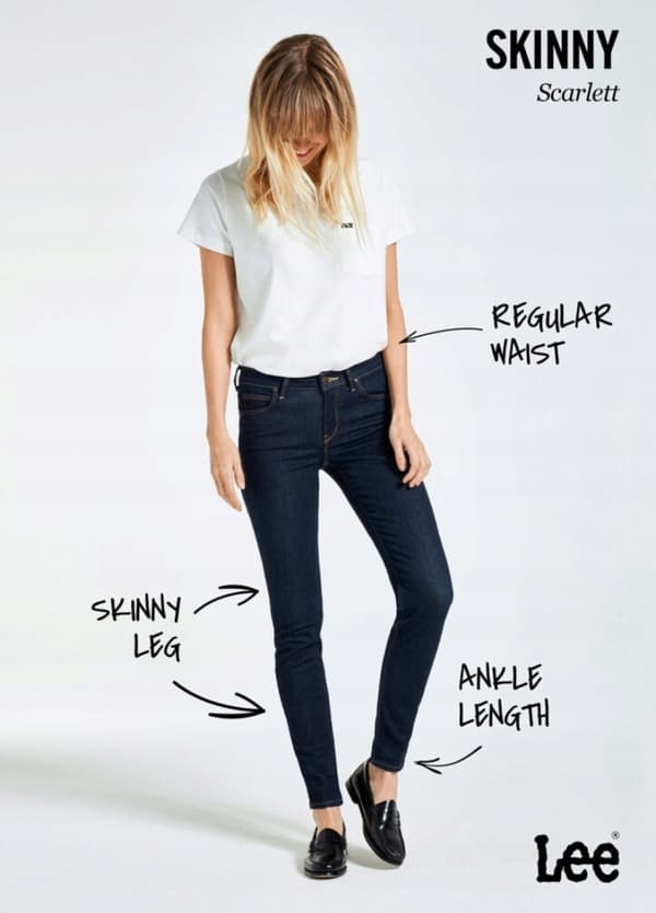 Lee SCARLETT SKINNY Night Sky TUMMANSINETTISET FARKUT N27 L31