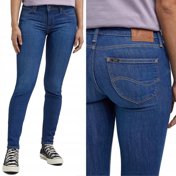 Lee SCARLETT SKINNY Night Sky TUMMANSINETTISET FARKUT N27 L31