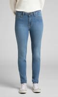 Pikkukuva 3 / 8: Lee SCARLETT HIGH Mid Blue SKINNY HIGH WAIST BLUE DENIM W28 L33