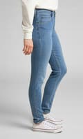 Pikkukuva 6 / 8: Lee SCARLETT HIGH Mid Blue SKINNY HIGH WAIST BLUE DENIM W28 L33