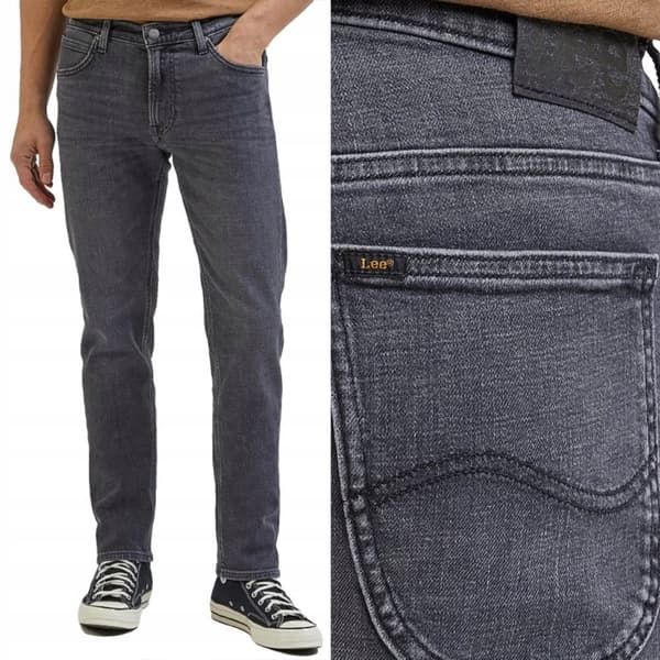 Lee DAREN REGULAR RAKA Worn in Shadow GRÅ JEANS W38 L32