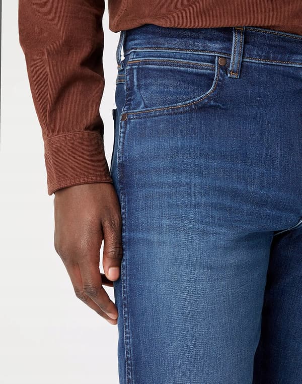Wrangler FRONTIER RELAXED Grønne Fuzz 365 VARM JEANS LØS FIT W34 L32