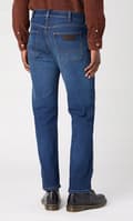 Miniatyrbillede 4 af 7: Wrangler FRONTIER RELAXED Grønne Fuzz 365 Varme Jeans Løs Pasform W32 L30