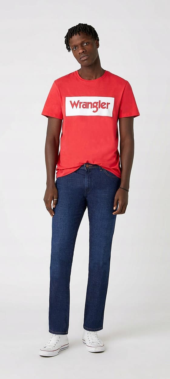 Wrangler Texas Rinse & Shine Tunn Marinblå Jeans W34 L30