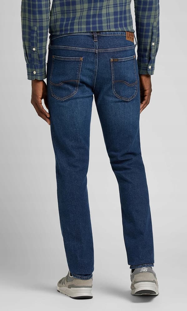 Lee LUKE SLIM TAPERED Subtilt sliten DENIM W30 L32
