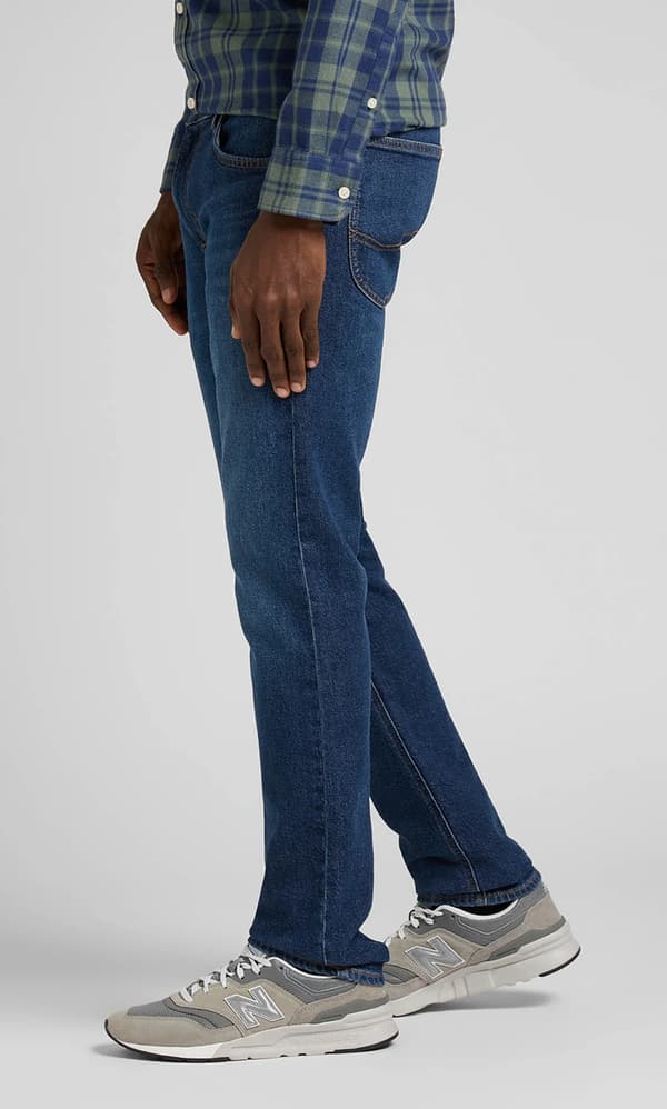Lee LUKE SLIM TAPERED Subtilt sliten DENIM W30 L32