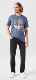 Miniatyrbild 5 av 7: Wrangler GREENSBORO REGULAR RAK Film Noir SVARTA JEANS W33 L32