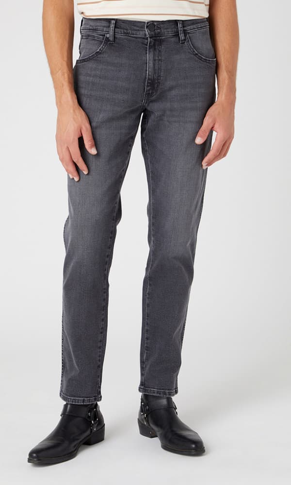 Wrangler RIVER Blackout CLASSIC TAPERED GREY DENIM GREEN W31 L32