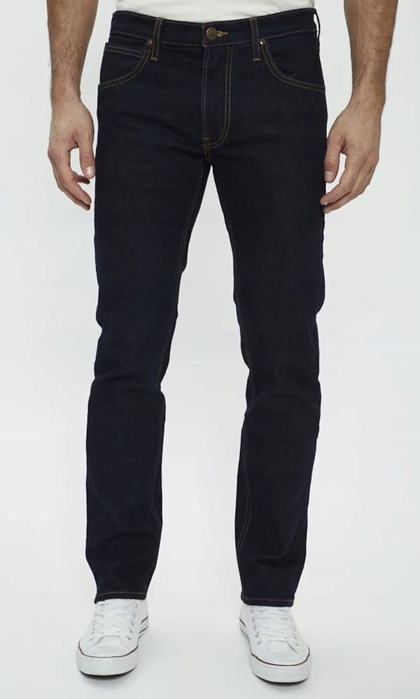 Lee DAREN ZIP FLY REGULAR STRAIGHT Rinse NOBLE NAVY DENIM W46 L34