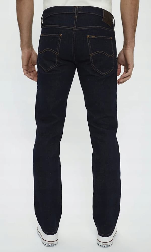 Lee DAREN ZIP FLY REGULAR STRAIGHT Rinse NOBLE NAVY DENIM W46 L34