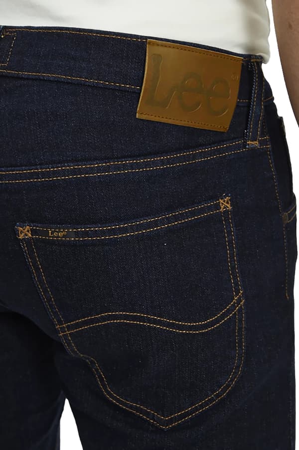 Lee DAREN ZIP FLY REGULAR STRAIGHT Rinse NOBLE NAVY DENIM W46 L34