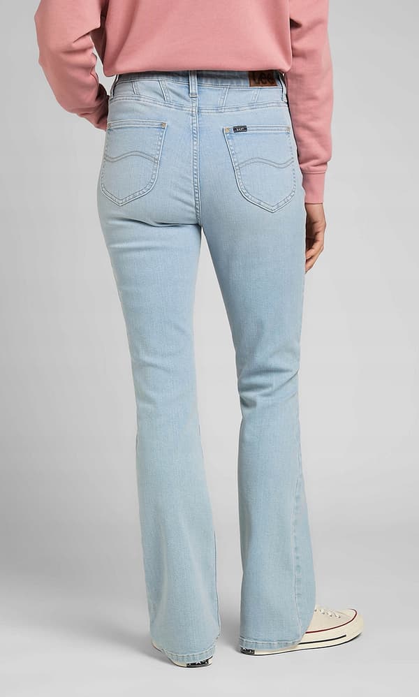 Lee LEGENDARY BOOTCUT Extreme Light -leveälahkeiset korkeavyötäröiset nilkkurit, W29 L33