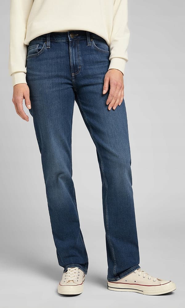 Lee LEGENDARY REGULAR RAKIGT Seattle Mid Rise RAKIGT MÖRK DENIM W28 L33