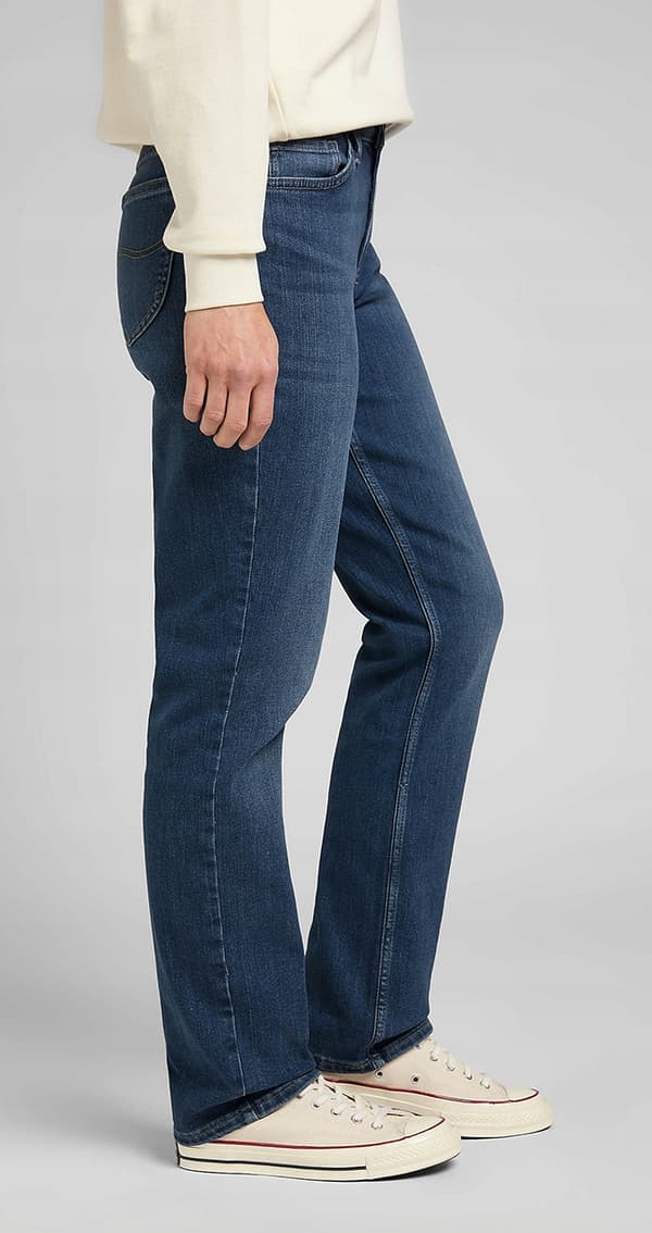 Lee LEGENDARY REGULAR RAKIGT Seattle Mid Rise RAKIGT MÖRK DENIM W28 L33
