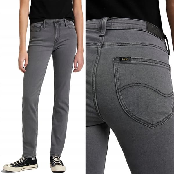 Lee ELLY SLIM Grey Rylee STRAIGHT FITTED HARMAA FARKUT W32 L31