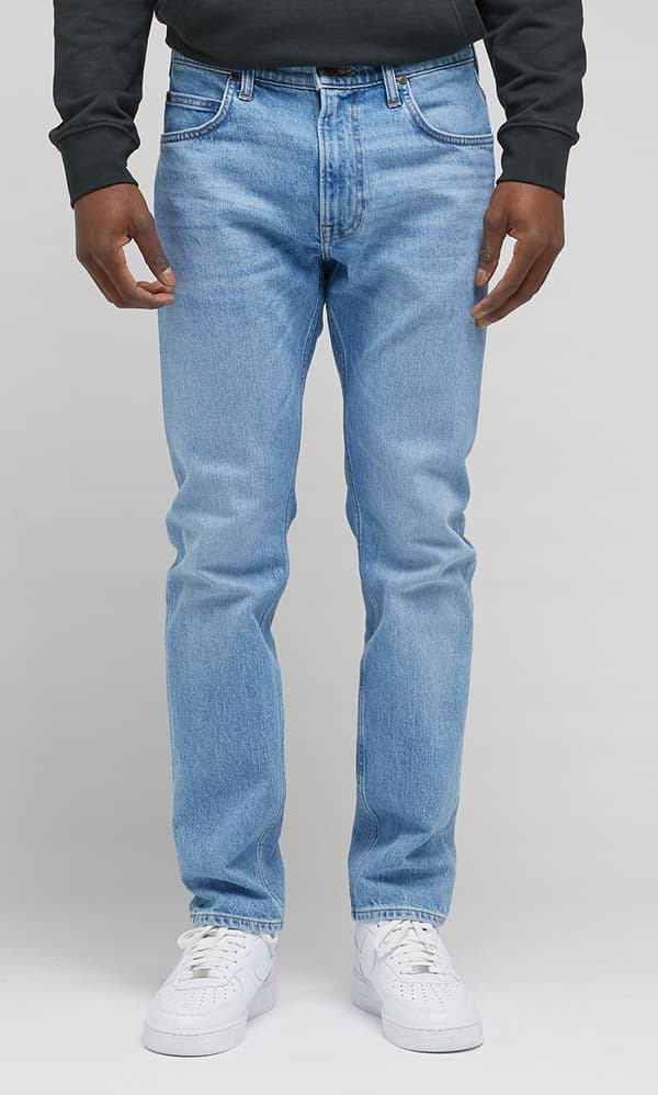 Lee RIDER SLIM Light Seabreeze FITTED TAPERED JEANS -farkut, koko 38, pituus 34