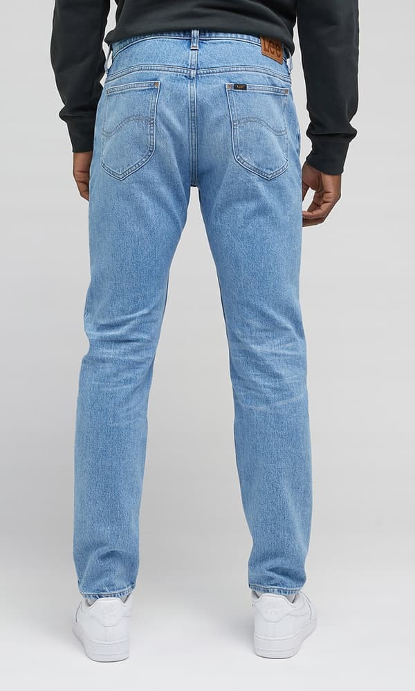Lee RIDER SLIM Light Seabreeze FITTED TAPERED JEANS -farkut, koko 38, pituus 34