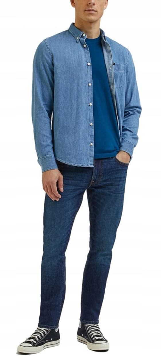 Lee LUKE SLIM TAPERED Hero INDIGOOD SKINNY MØRK DENIM W33 L34