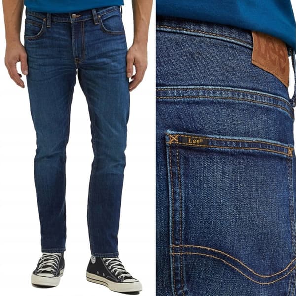 Lee LUKE SLIM TAPERED Hero INDIGOOD SKINNY MØRK DENIM W33 L34