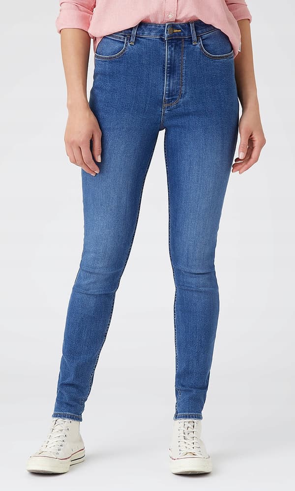 Wrangler SKINNY Marina korkeavyötäröiset farkut, siniset, W27, L32