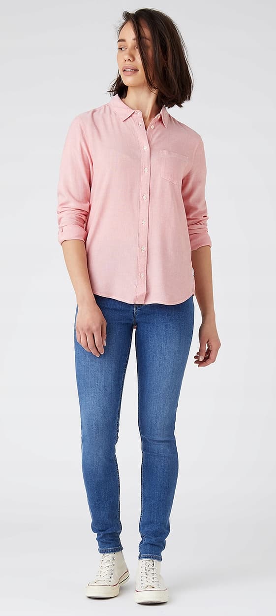 Wrangler SKINNY Marina korkeavyötäröiset farkut, siniset, W27, L32