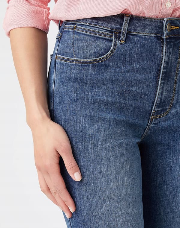 Wrangler SKINNY Cloud korkeavyötäröiset farkut, siniset, W27, L32