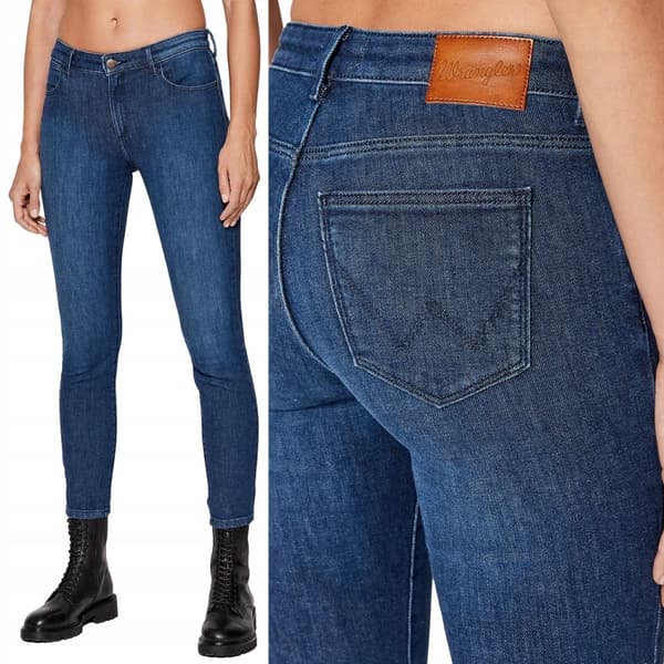Wrangler SKINNY Good Life INDIGOOD SKINNY MÖRK DENIM W29 L32