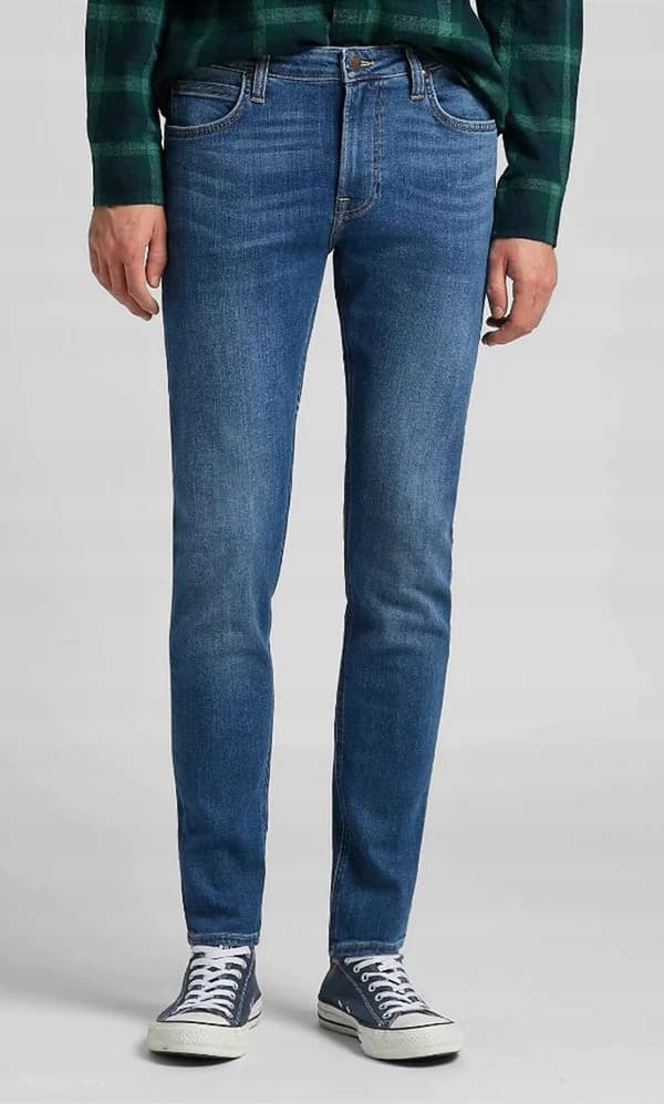 Lee MALONE SKINNY Käytetty SOFT STRETCH BLUE DENIM W33 L34