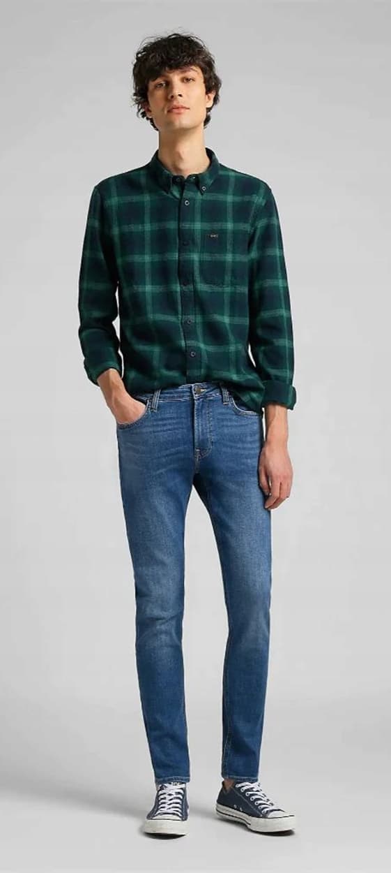 Lee MALONE SKINNY Käytetty SOFT STRETCH BLUE DENIM W33 L34