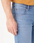 Miniatyrbild 6 av 7: Wrangler SLIM Great Blue FITTED JEANS WILD BOOTS W36 L34