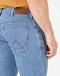 Miniatyrbild 7 av 7: Wrangler SLIM Great Blue FITTED JEANS WILD BOOTS W36 L34
