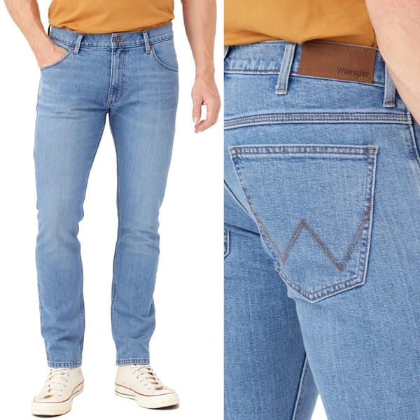 Wrangler SLIM Great Blue FITTED JEANS WILD BOOTS W36 L34