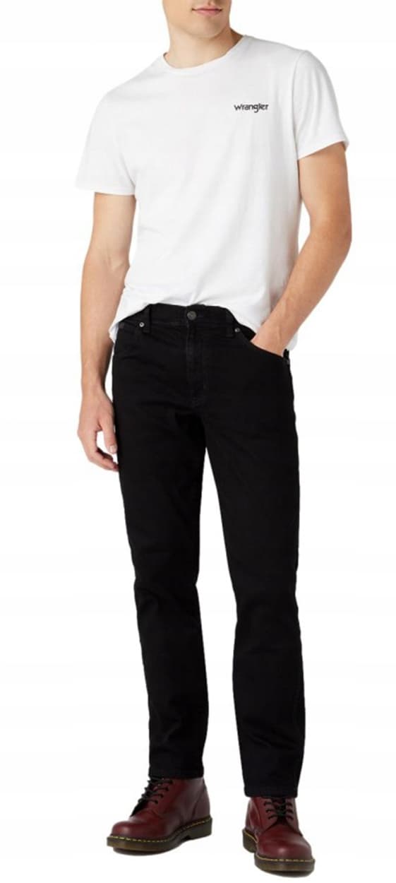 Wrangler TEXAS SLIM Black Valley SVART W48 L34