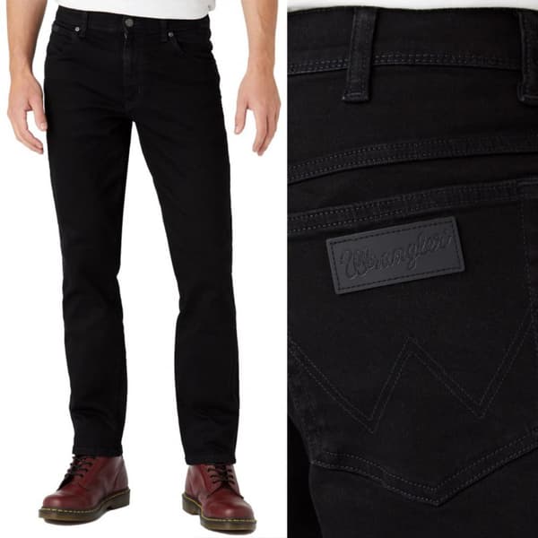 Wrangler TEXAS SLIM Black Valley SVART W48 L34