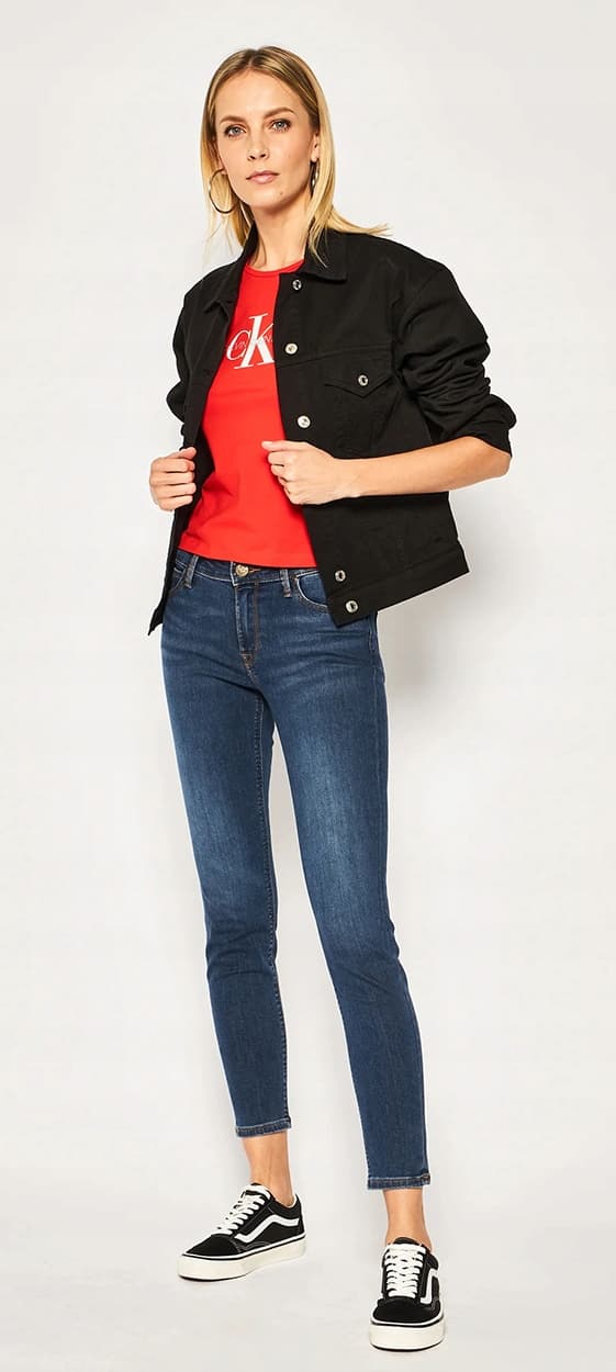 Lee SCARLETT SKINNY Mörk Ulrich SKINNY MÖRK DENIM W27 L33