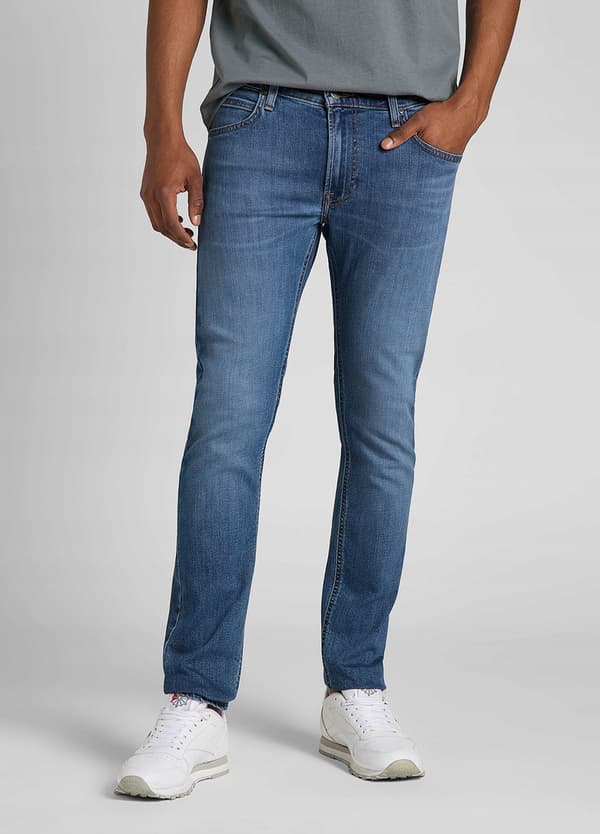 Lee LUKE SLIM Mid Worn DENIM KOMFORTABLE SKINNY W27 L32