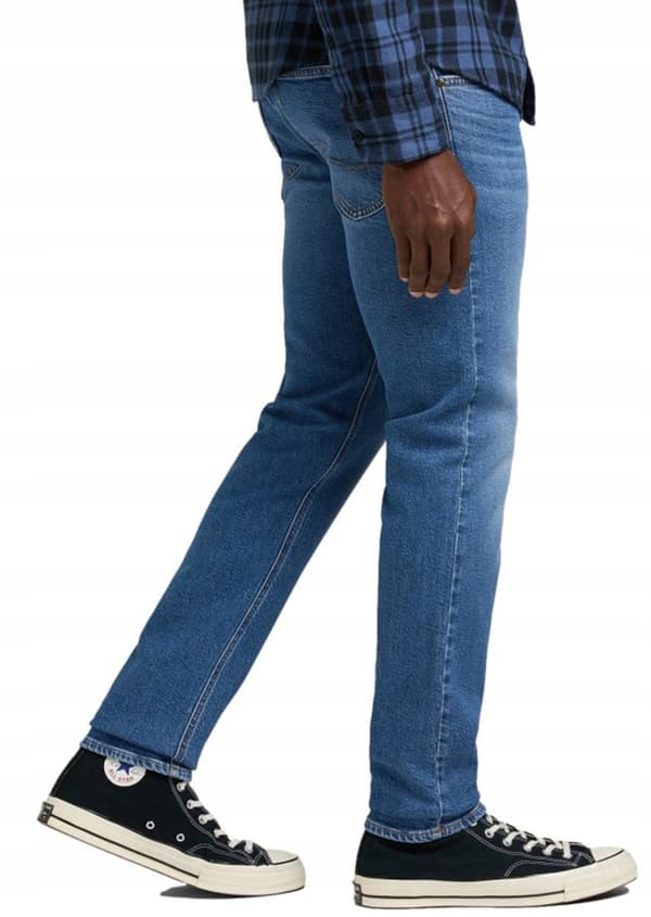 Lee LUKE SLIM TAPERED Mid Worn In Tube Blå Jeans W36 L34
