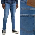 Miniatyrbillede 1 af 8: Lee LUKE SLIM TAPERED Mid Worn In Tube Blå Jeans W36 L34