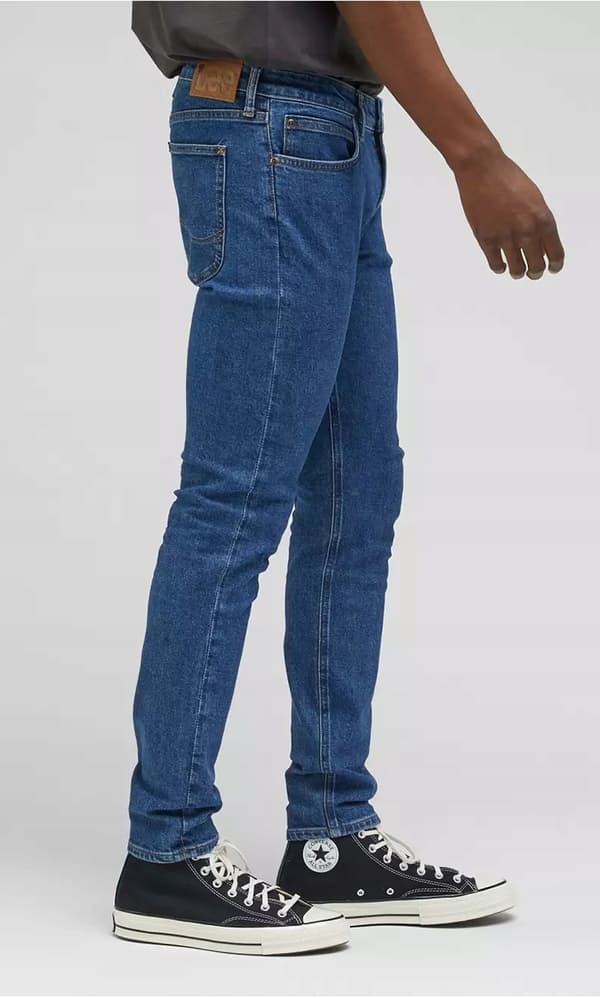 Lee MALONE SKINNY Stenblå Mid Tubes W30 L32