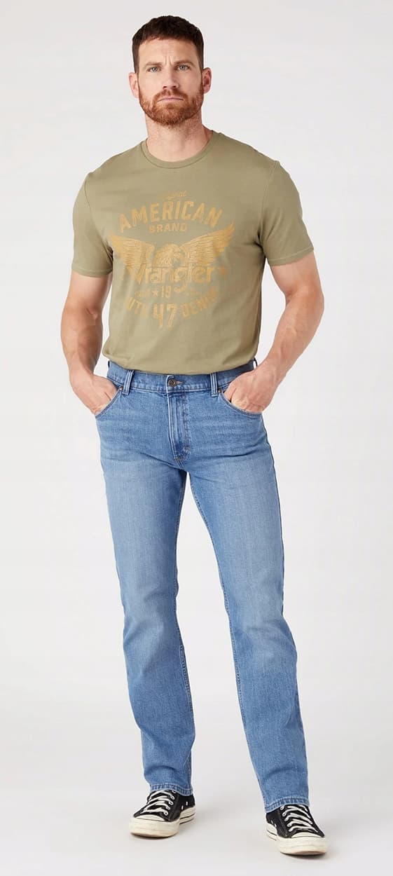 Wrangler REGULAR Great Blue CLASSIC -FARKUT, KUTEN VANHA Pewex $$$ W34 L32