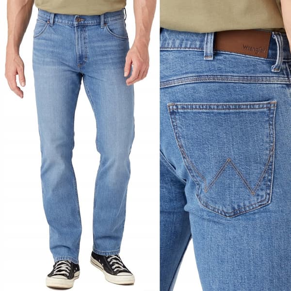 Wrangler REGULAR Great Blue KLASSISKE JEANS SOM GAMLE Pewex $$$ W33 L32