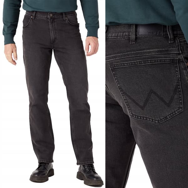 Wrangler STRAIGHT Authentic Grey CLASSIC STRAIGHT GREY DENIM W31 L30