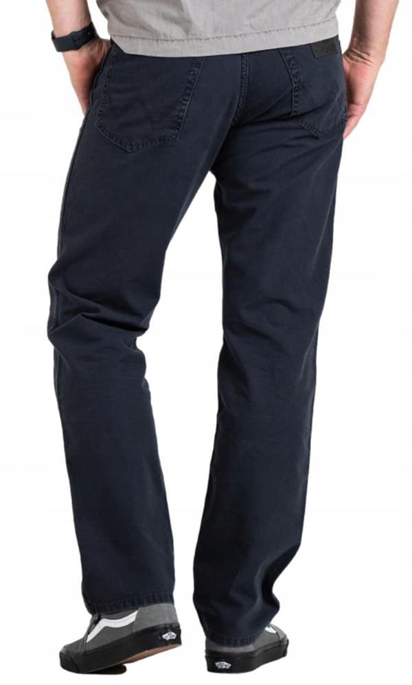 Wrangler TEXAS tummansiniset laivastonsiniset joustamattomat housut W30 L32