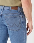Miniatyrbillede 6 af 6: Wrangler STRAIGHT Great Blue JEANS SOM OLD STRAIGHT SOLID Pewex W31 L30