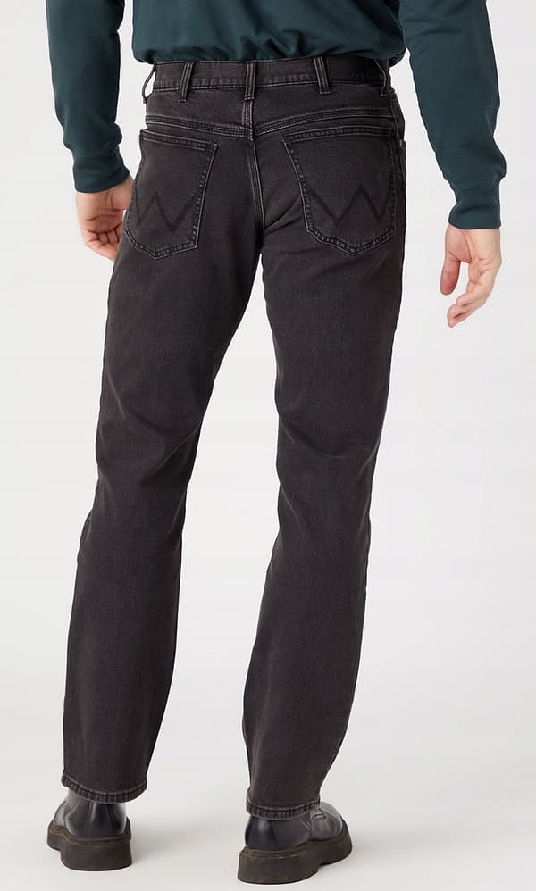 Wrangler STRAIGHT Autentisk Grå KLASSISK STRAIGHT GRÅ DENIM W33 L32