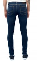 Miniatyrbild 4 av 8: Lee MALONE SKINNY Tvättade Mörka MÖRKA SKINNY JEANS W28 L34