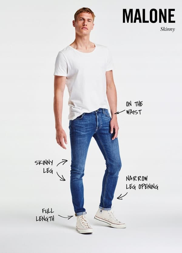 Lee MALONE SKINNY Tvättade Mörka MÖRKA SKINNY JEANS W28 L34