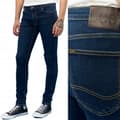 Miniatyrbild 1 av 8: Lee MALONE SKINNY Tvättade Mörka MÖRKA SKINNY JEANS W28 L34