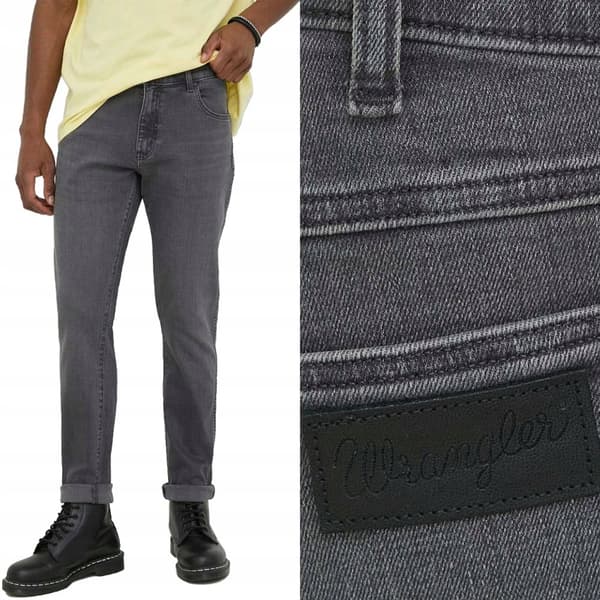 Wrangler LARSTON Blackout GRÅ GRAFIT W38 L30