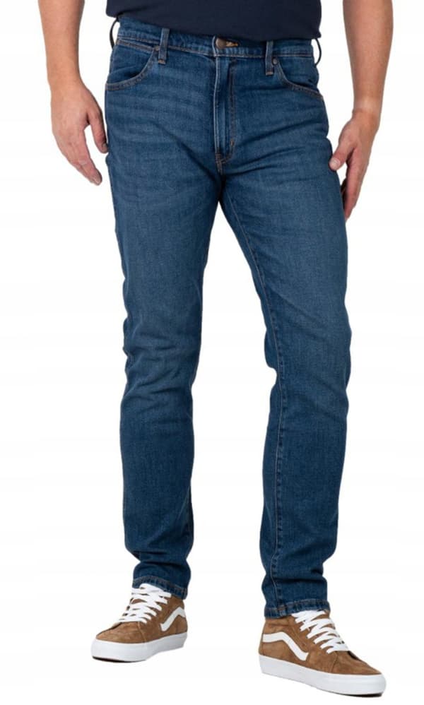 Wrangler LARSTON SLIM Louie Louie SUPERFABRICEREDE MØRK DENIM W38 L32